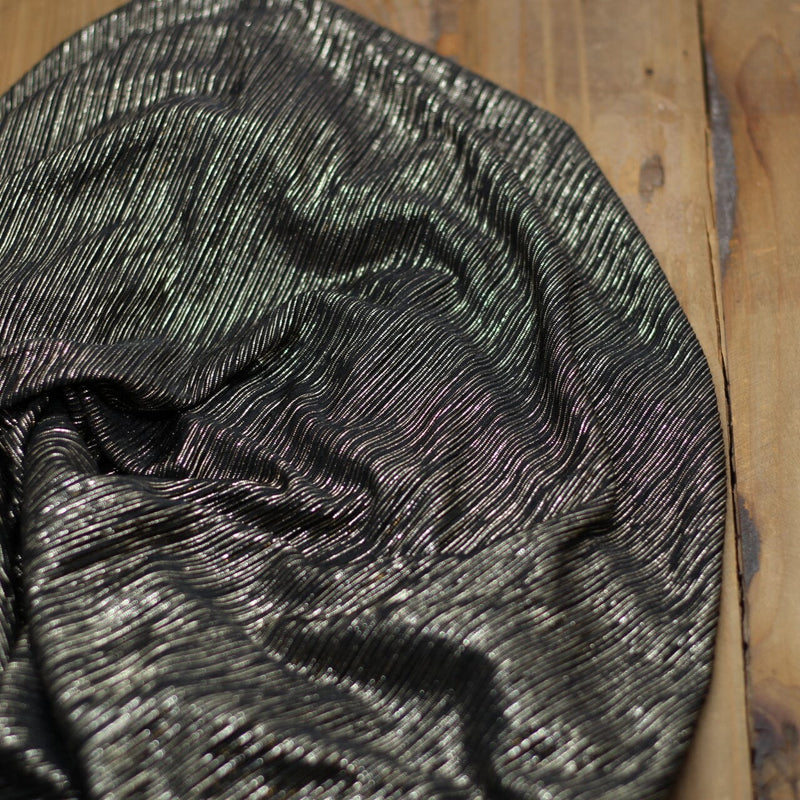 Tissu Crêpe Stripe xs Gold - Noir (Vendu x10cm) Tissus Sélection Gaspard & Léonie | Gaspard et Léonie Tissus en ligne et Mercerie à Toulouse