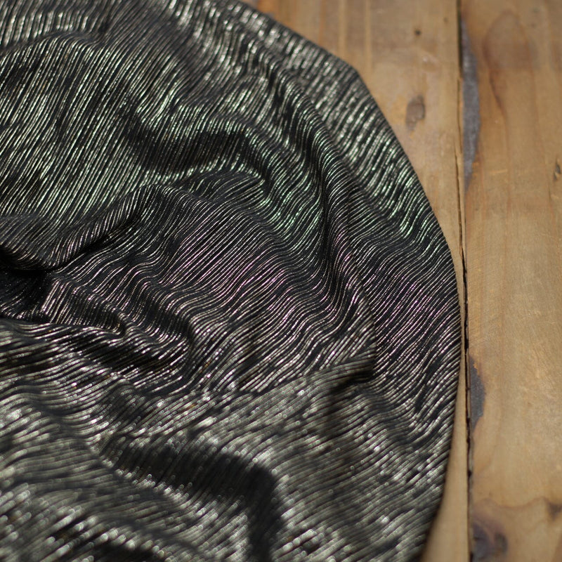 Tissu Crêpe Stripe xs Gold - Noir (Vendu x10cm) Tissus Sélection Gaspard & Léonie | Gaspard et Léonie Tissus en ligne et Mercerie à Toulouse