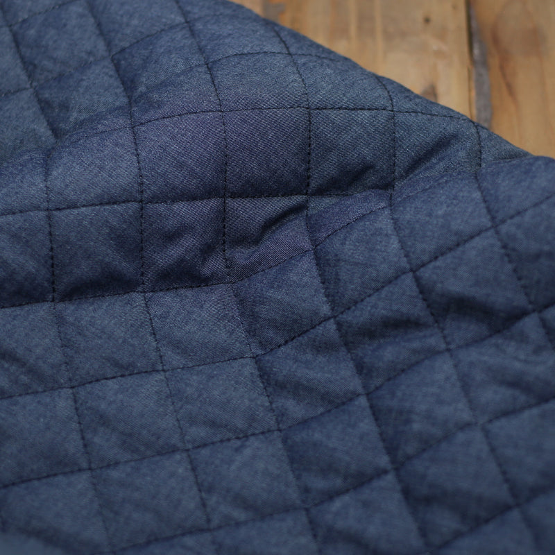 Tissu Denim Matelassé doublé Sherpa - Bleu (Vendu x10cm) REASSORT DEBUT OCTOBRE Tissus Sélection Gaspard & Léonie | Gaspard et Léonie Tissus en ligne et Mercerie à Toulouse