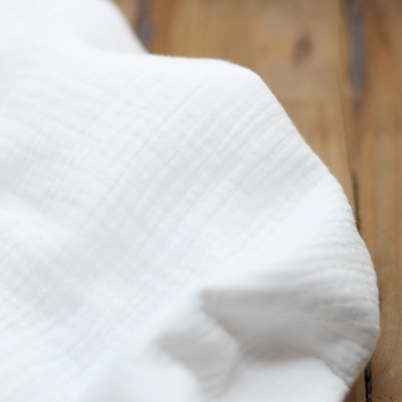 Tissu Double gaze de coton - Blanc (Vendu x10cm) Tissus Sélection Gaspard & Léonie | Gaspard et Léonie Tissus en ligne et Mercerie à Toulouse