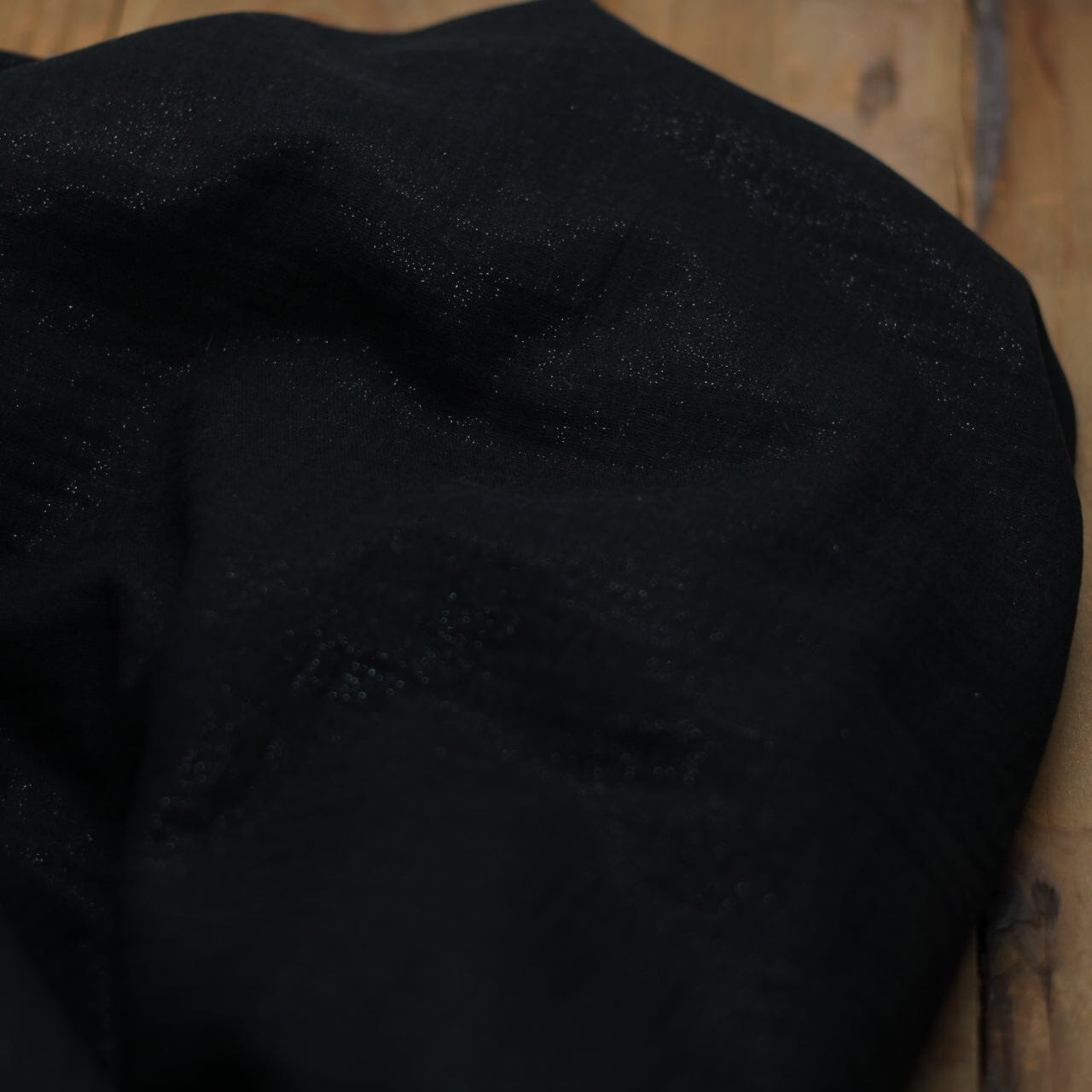 Tissu double gaze de coton - Noir pailleté Noir (Vendu x10cm) Tissus Sélection Gaspard & Léonie | Gaspard et Léonie Tissus en ligne et Mercerie à Toulouse