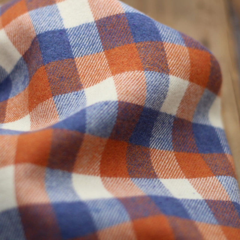 Tissu Flanelle Tartan Vichy Tricolore - Rust (Vendu x10cm) Tissus katia Fabrics | Gaspard et Léonie Tissus en ligne et Mercerie à Toulouse