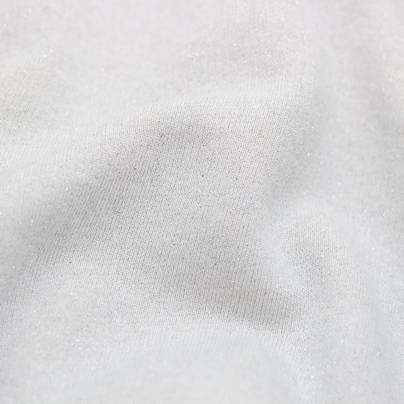 Tissu French Terry Glitter Blanc perle (Vendu x10cm) Tissus Sélection Gaspard & Léonie | Gaspard et Léonie Tissus Mercerie Toulouse