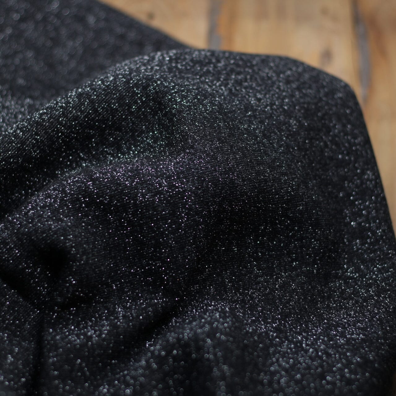 Tissu French Terry Glitter - Noir (Vendu x10cm) Tissus Sélection Gaspard & Léonie | Gaspard et Léonie Tissus en ligne et Mercerie à Toulouse