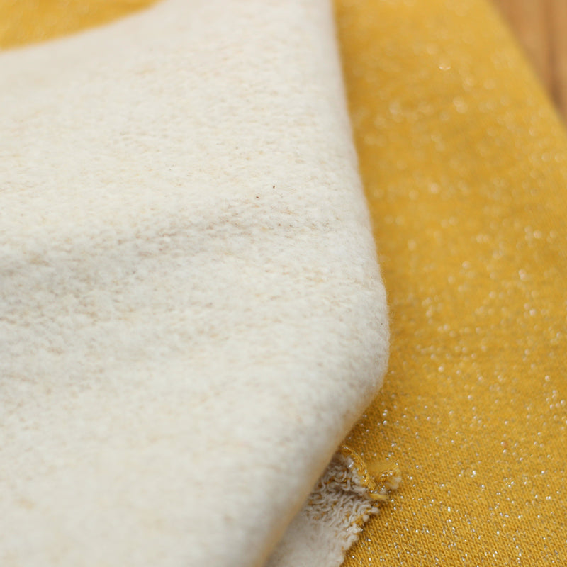 Tissu French Terry Glitter Ocre (Vendu x10cm) Tissus Sélection Gaspard & Léonie | Gaspard et Léonie Tissus Mercerie Toulouse