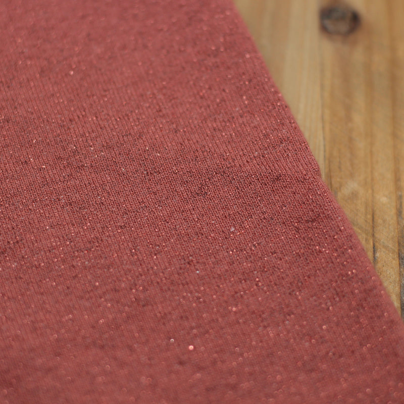 Tissu French Terry Glitter Terracotta (Vendu x10cm) Tissus Sélection Gaspard & Léonie | Gaspard et Léonie Tissus Mercerie Toulouse