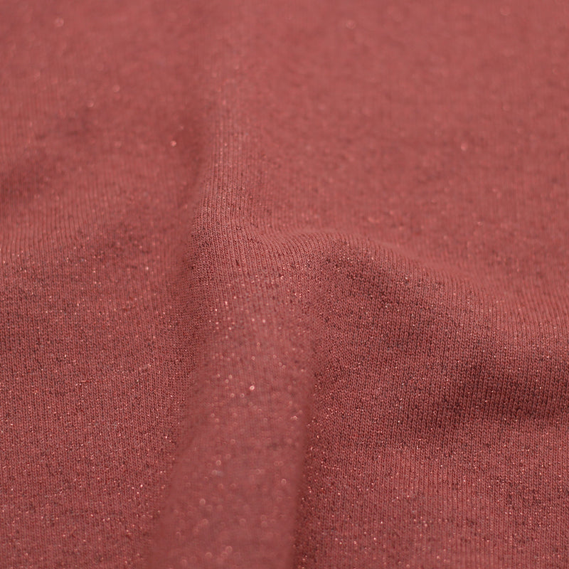 Tissu French Terry Glitter Terracotta (Vendu x10cm) Tissus Sélection Gaspard & Léonie | Gaspard et Léonie Tissus Mercerie Toulouse