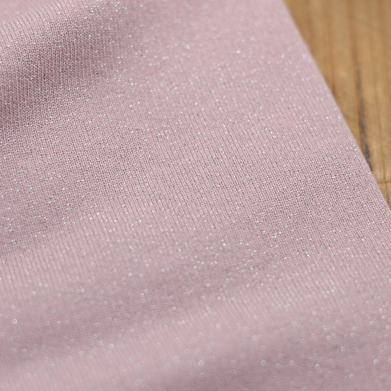 Tissu French Terry Glitter Vieux rose (Vendu x10cm) Tissus Sélection Gaspard & Léonie | Gaspard et Léonie Tissus Mercerie Toulouse