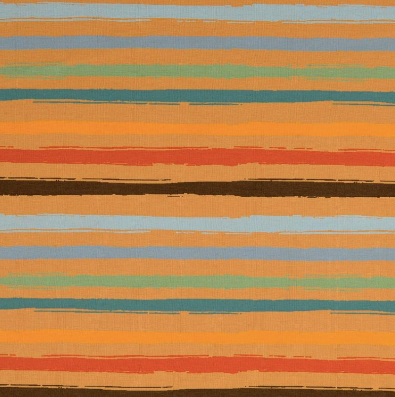 Tissu French Terry - rayures multicolores - Orange Fauve (Vendu x10cm) Tissus Sélection Gaspard & Léonie | Gaspard et Léonie Tissus en ligne et Mercerie à Toulouse