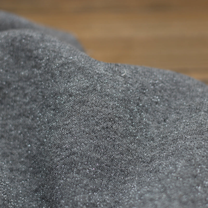 Tissu French Terry Soft Glitter Gris (Vendu x10cm) Tissus Sélection Gaspard & Léonie | Gaspard et Léonie Tissus en ligne et Mercerie à Toulouse