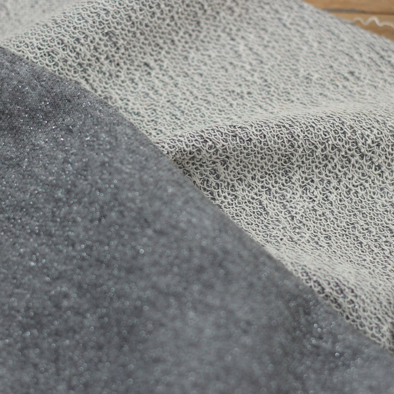 Tissu French Terry Soft Glitter Gris (Vendu x10cm) Tissus Sélection Gaspard & Léonie | Gaspard et Léonie Tissus en ligne et Mercerie à Toulouse