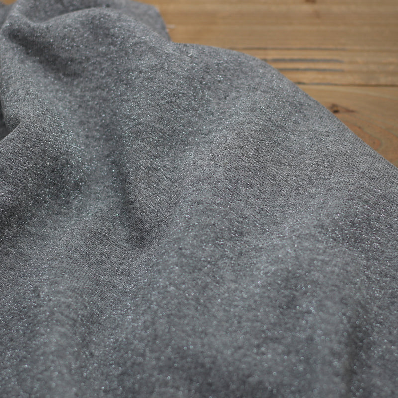 Tissu French Terry Soft Glitter Gris (Vendu x10cm) Tissus Sélection Gaspard & Léonie | Gaspard et Léonie Tissus en ligne et Mercerie à Toulouse