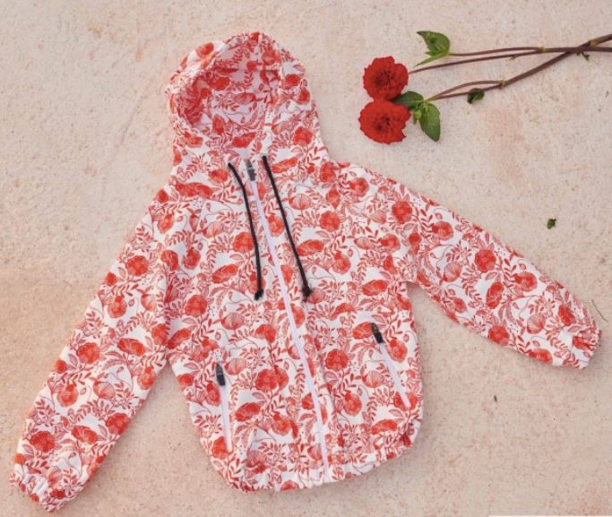 Tissu French-Terry - SUMMER SWEAT POPPIES - Blanc (Vendu x10cm) Tissus katia Fabrics | Gaspard et Léonie Tissus en ligne et Mercerie à Toulouse