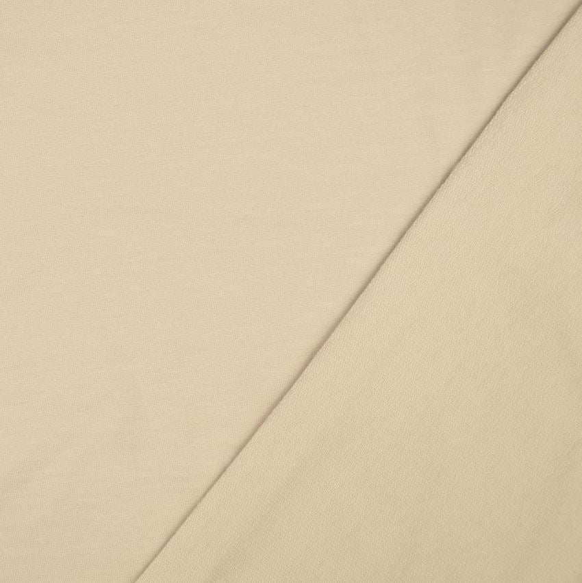 Tissu French Terry Uni - Beige sable (Vendu x10cm) Tissus Sélection Gaspard & Léonie | Gaspard et Léonie Tissus en ligne et Mercerie à Toulouse