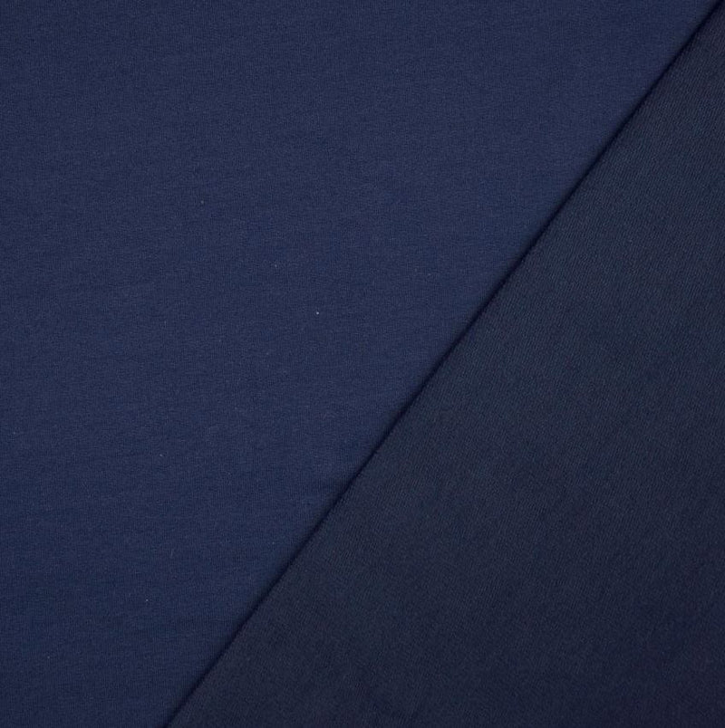 Tissu French Terry Uni - Bleu Marine (Vendu x10cm) Tissus Sélection Gaspard & Léonie | Gaspard et Léonie Tissus en ligne et Mercerie à Toulouse