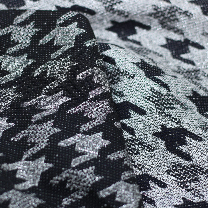 Tissu Jacquard Lurex - Noir/Argent (Vendu x10cm) Tissus Sélection Gaspard & Léonie | Gaspard et Léonie Tissus Mercerie Toulouse