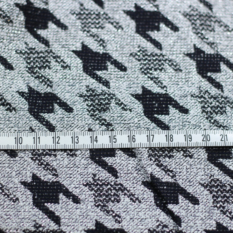 Tissu Jacquard Lurex - Noir/Argent (Vendu x10cm) Tissus Sélection Gaspard & Léonie | Gaspard et Léonie Tissus Mercerie Toulouse