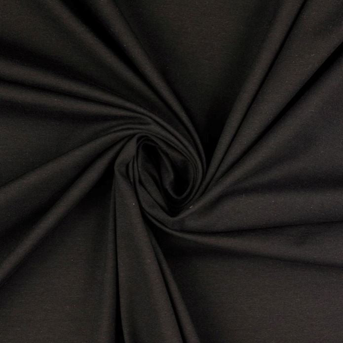 Tissu Jersey de coton uni BIO - Noir (Vendu x10cm) Tissus L'atelier de Gaspard et Léonie | Gaspard et Léonie Tissus en ligne et Mercerie à Toulouse