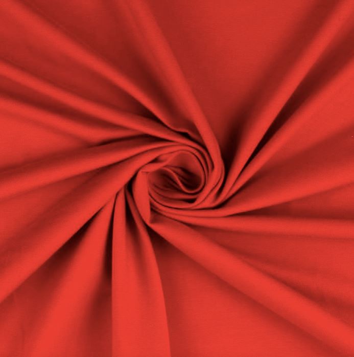 Tissu Jersey de coton uni BIO - Rouge (Vendu x10cm) Tissus L'atelier de Gaspard et Léonie | Gaspard et Léonie Tissus en ligne et Mercerie à Toulouse