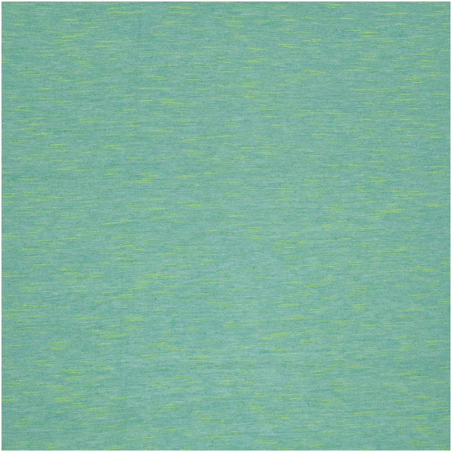 Tissu Jersey de coton/Viscose - Vert turquoise chiné fluo - RICO DESIGN (Vendu x10cm) Tissus Rico Design | Gaspard et Léonie Tissus en ligne et Mercerie à Toulouse