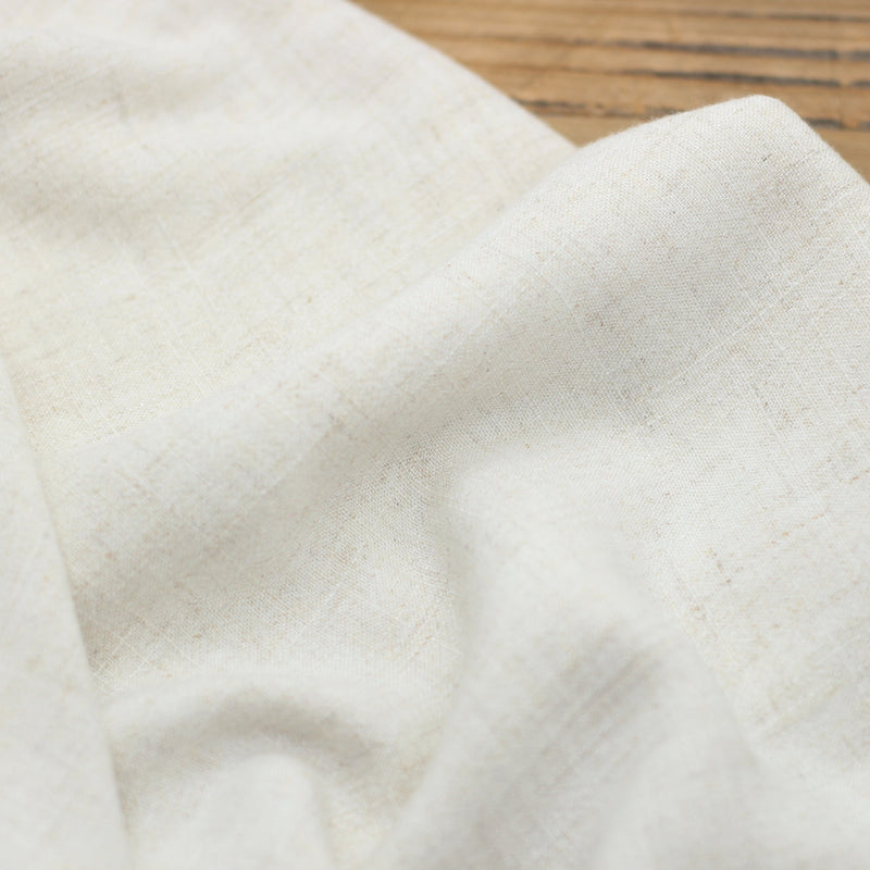 Tissu Lin Viscose Uni - Ecru Naturel (Vendu x10cm) Tissus Sélection Gaspard & Léonie | Gaspard et Léonie Tissus en ligne et Mercerie à Toulouse