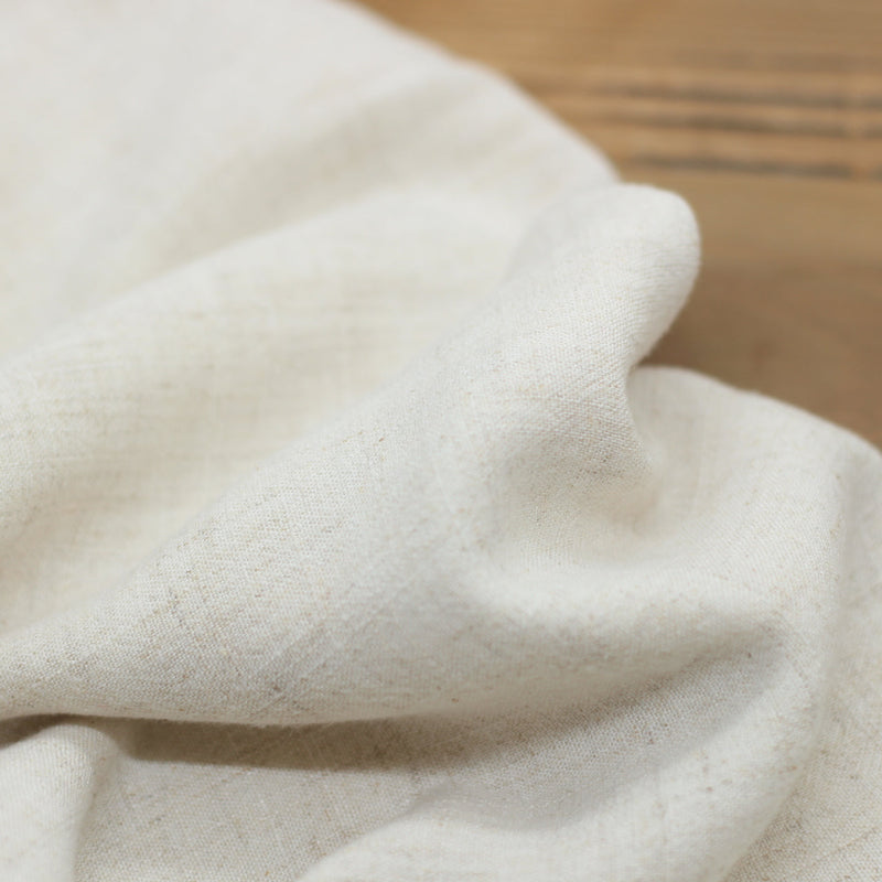 Tissu Lin Viscose Uni - Ecru Naturel (Vendu x10cm) Tissus Sélection Gaspard & Léonie | Gaspard et Léonie Tissus en ligne et Mercerie à Toulouse