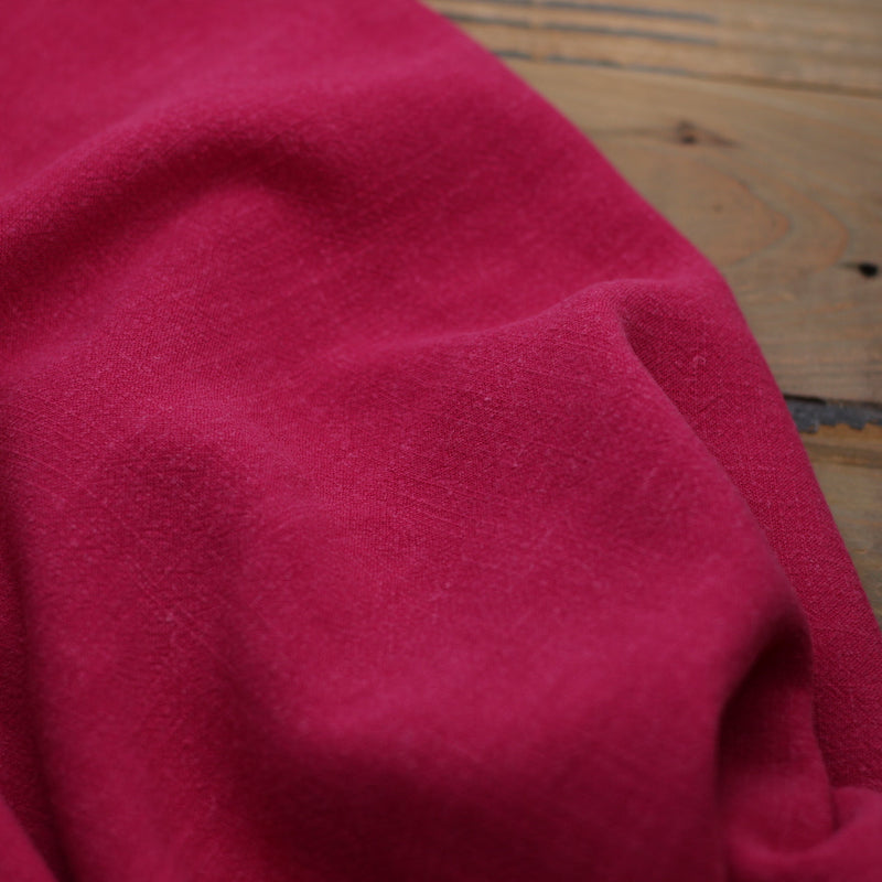 Tissu Lin Viscose Uni - Framboise (Vendu x10cm) Tissus Sélection Gaspard & Léonie | Gaspard et Léonie Tissus en ligne et Mercerie à Toulouse