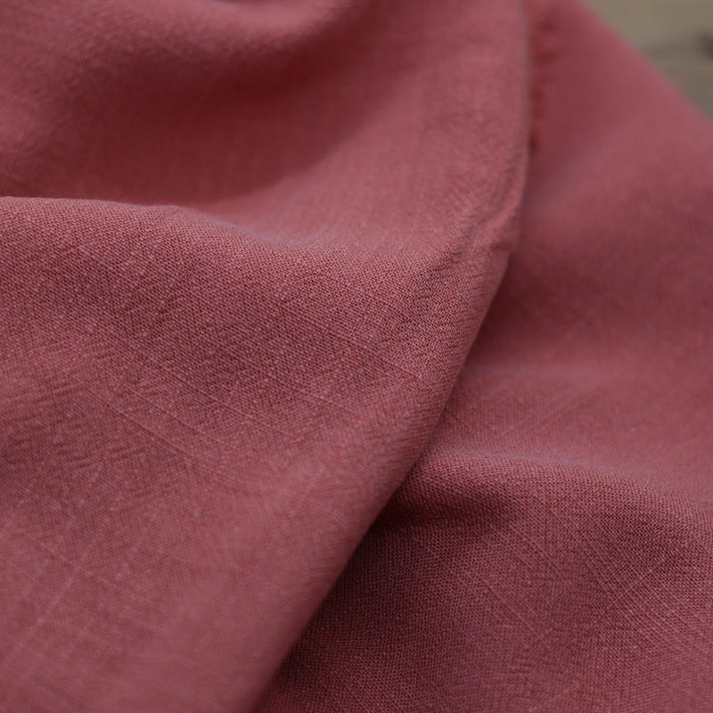 Tissu Lin Viscose Uni - Terracotta (Vendu x10cm) Tissus Sélection Gaspard & Léonie | Gaspard et Léonie Tissus en ligne et Mercerie à Toulouse