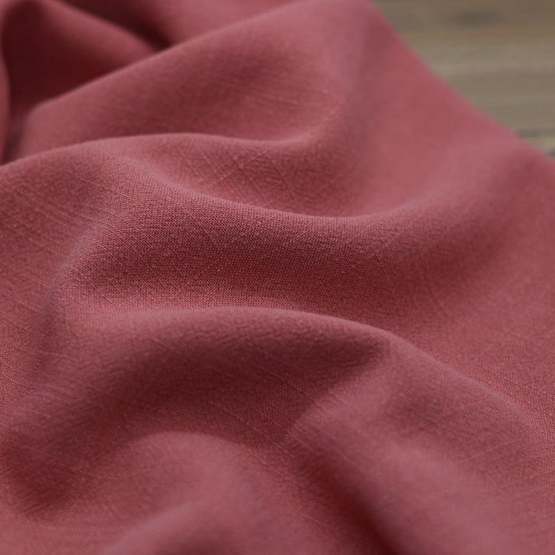 Tissu Lin Viscose Uni - Terracotta (Vendu x10cm) Tissus Sélection Gaspard & Léonie | Gaspard et Léonie Tissus en ligne et Mercerie à Toulouse
