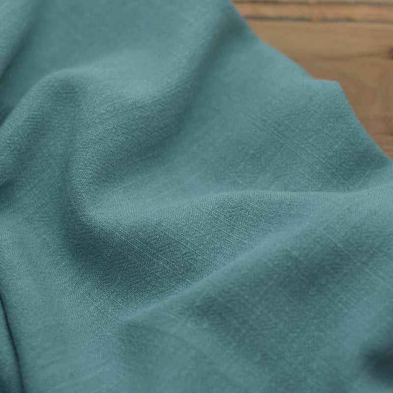Tissu Lin Viscose Uni - Vert (Vendu x10cm) Tissus Sélection Gaspard & Léonie | Gaspard et Léonie Tissus en ligne et Mercerie à Toulouse