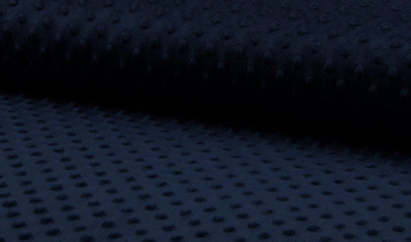 Tissu Polaire MINKY Marine Navy (Vendu X10cm) - L'atelier de Gaspard et Léonie