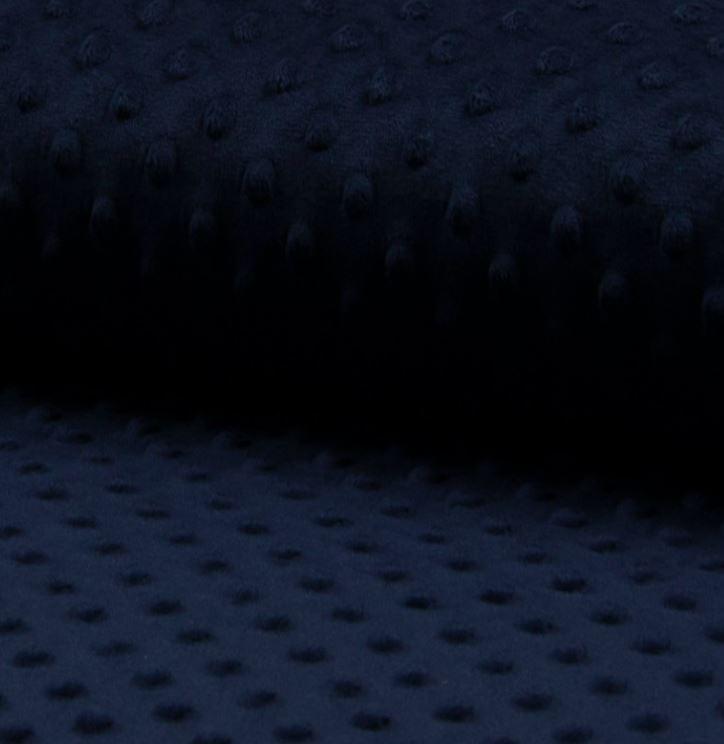 Tissu Polaire MINKY Marine Navy (Vendu X10cm) - L'atelier de Gaspard et Léonie