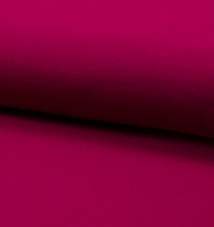 Tissu Popeline Coton Uni Bio - FRAMBOISE  (Vendu x10cm) - L'atelier de Gaspard et Léonie