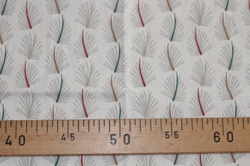 Tissu popeline de coton - Sazza Blanc (vendu x10cm) - L'atelier de Gaspard et Léonie