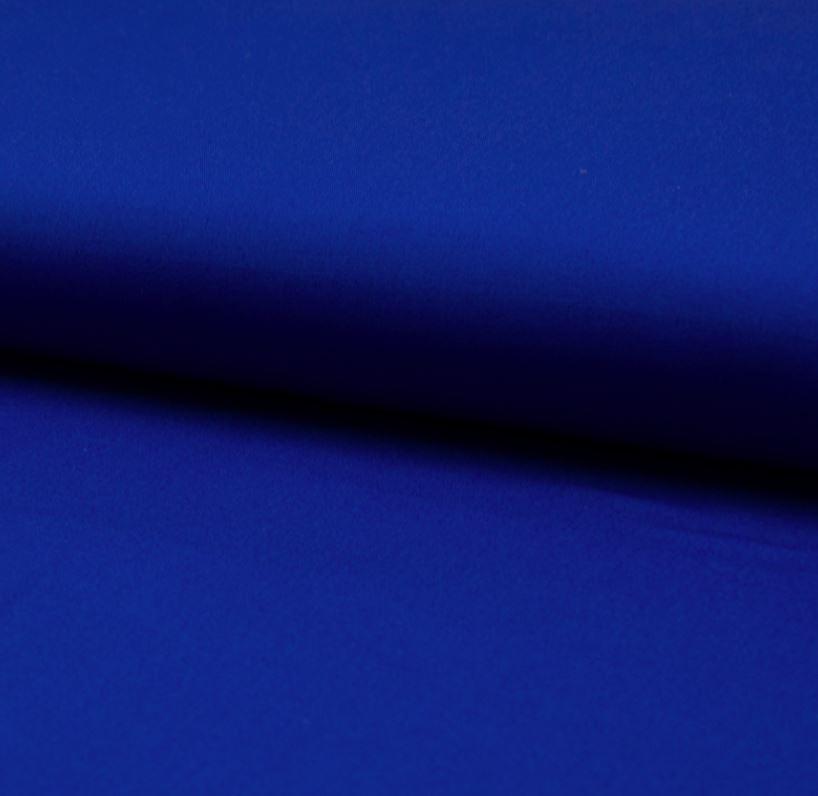 Tissu popeline de coton uni bleu Royal (Vendu x10cm) - L'atelier de Gaspard et Léonie
