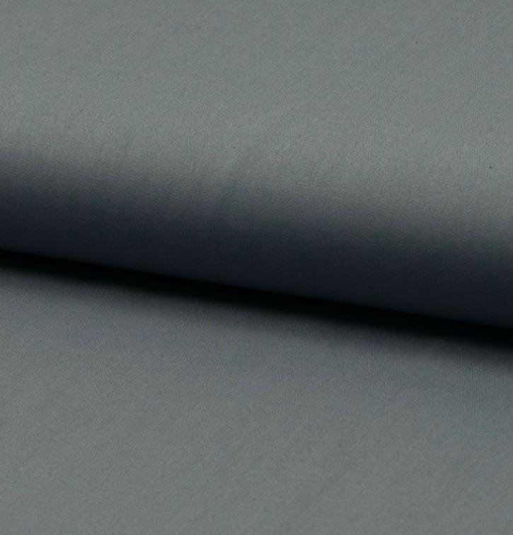 Tissu popeline de coton uni Gris (Vendu x10cm) - L'atelier de Gaspard et Léonie