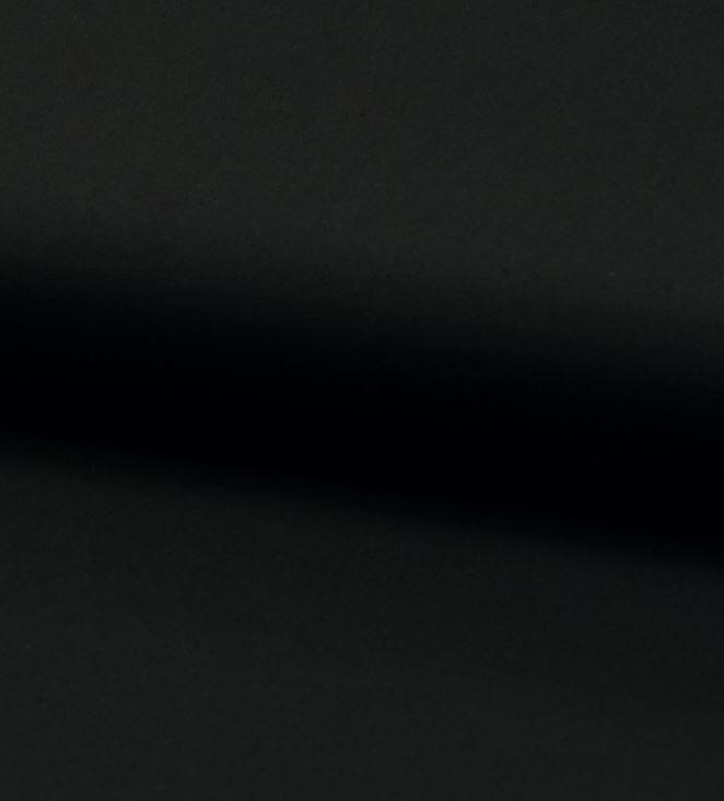 Tissu popeline de coton uni noir (Vendu x10cm) - L'atelier de Gaspard et Léonie