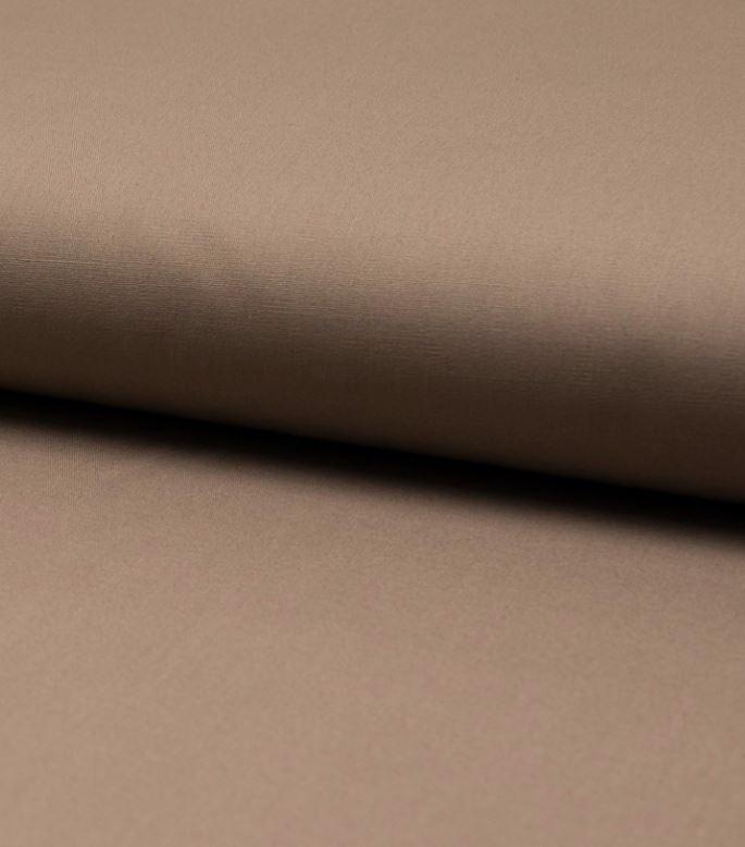 Tissu popeline de coton uni Taupe (Vendu x10cm) - L'atelier de Gaspard et Léonie