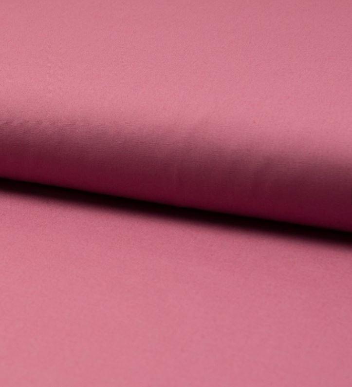 Tissu popeline de coton uni Vieux Rose (Vendu x10cm) - L'atelier de Gaspard et Léonie