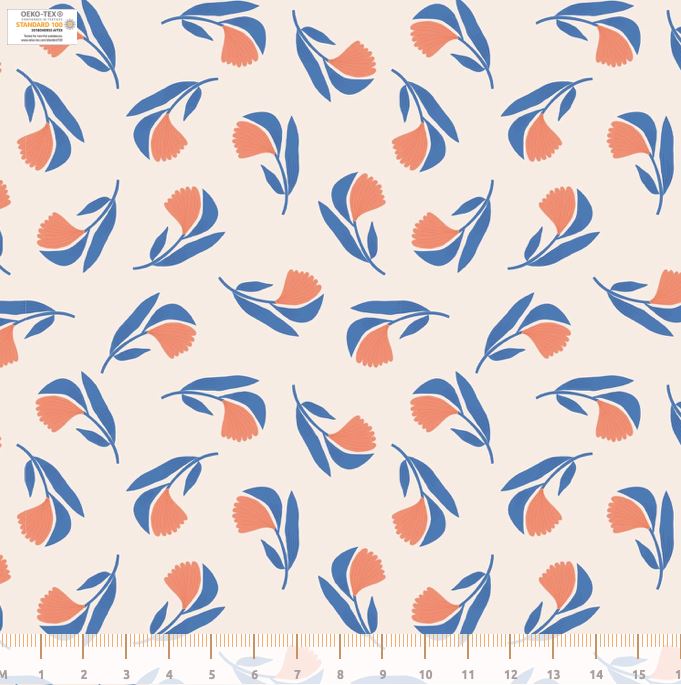 Tissu Popeline de Coton - Wild nature Flowers (Vendu x10cm) Tissus katia Fabrics | Gaspard et Léonie Tissus en ligne et Mercerie à Toulouse