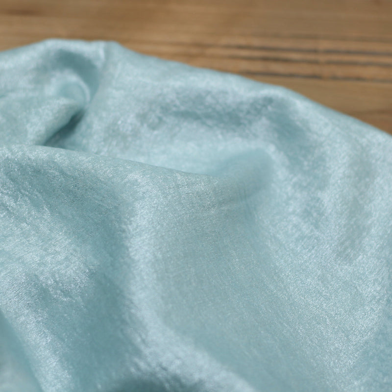 Tissu Satin Irisé - Bleu Aqua | KATIA Fabrics (Vendu x10cm) Tissus katia Fabrics | Gaspard et Léonie Tissus en ligne et Mercerie à Toulouse