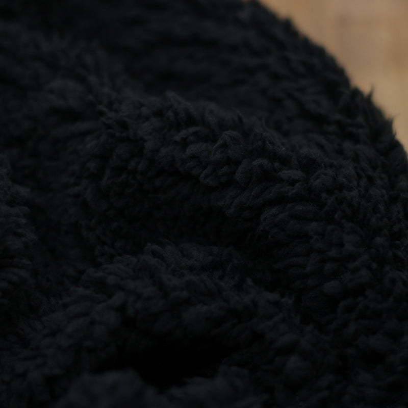 Tissu Sherpa - Noir (Vendu x10cm) Tissus Sélection Gaspard & Léonie | Gaspard et Léonie Tissus en ligne et Mercerie à Toulouse