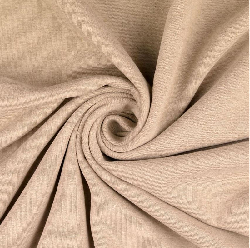 Tissu Sweat / Jogging - Beige Chiné (Vendu x10cm) Tissus Sélection Gaspard & Léonie | Gaspard et Léonie Tissus en ligne et Mercerie à Toulouse