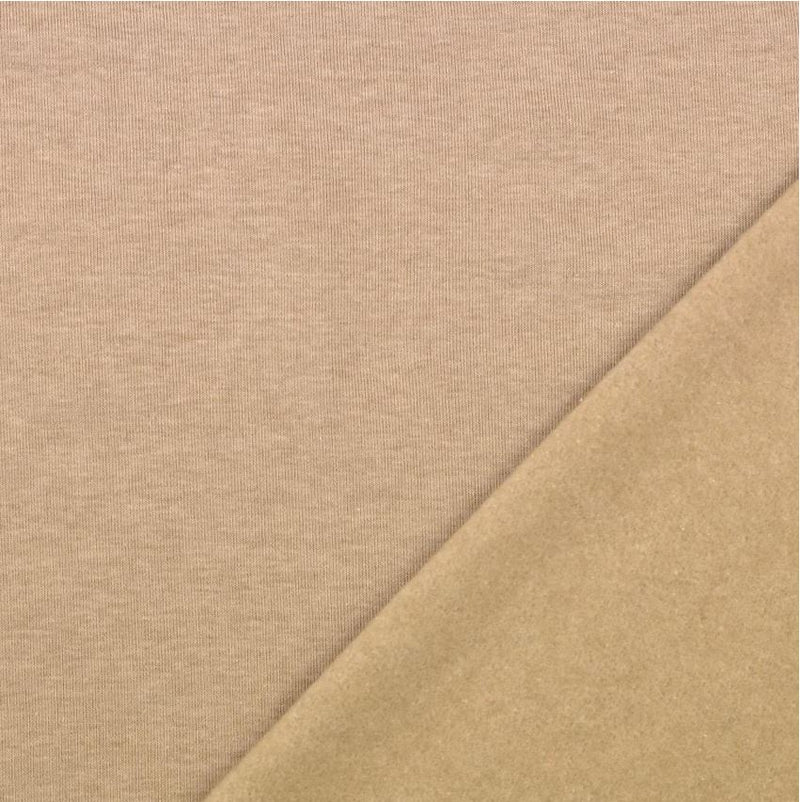 Tissu Sweat / Jogging - Beige Chiné (Vendu x10cm) Tissus Sélection Gaspard & Léonie | Gaspard et Léonie Tissus en ligne et Mercerie à Toulouse