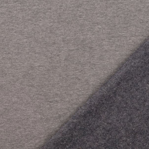 Tissu Sweat / Jogging - Gris Chiné (Vendu x10cm) Tissus Sélection Gaspard & Léonie | Gaspard et Léonie Tissus en ligne et Mercerie à Toulouse
