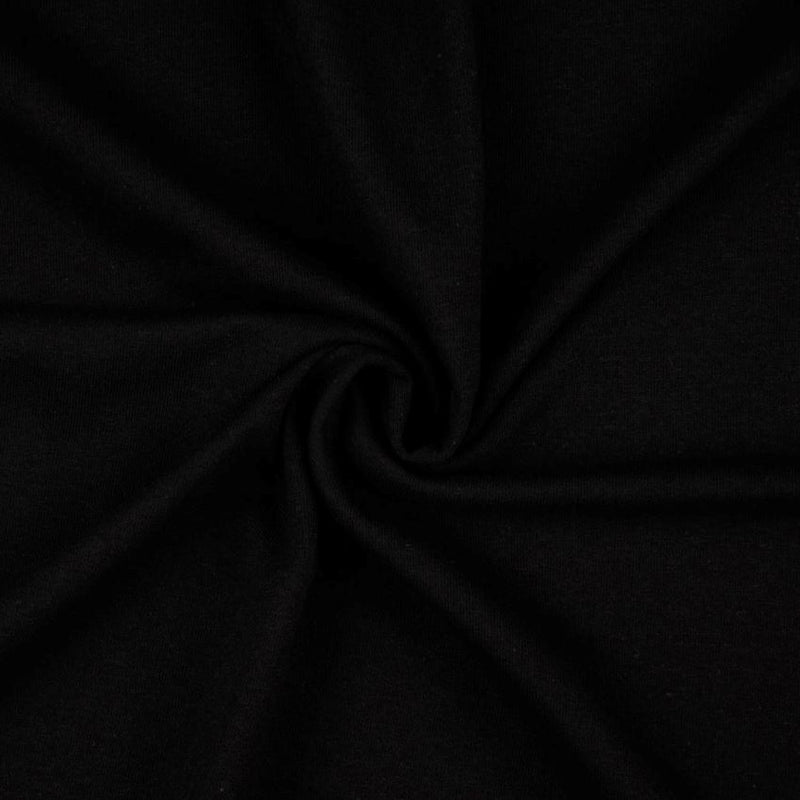 Tissu Sweat / Jogging - Noir (Vendu x10cm) Tissus Sélection Gaspard & Léonie | Gaspard et Léonie Tissus en ligne et Mercerie à Toulouse