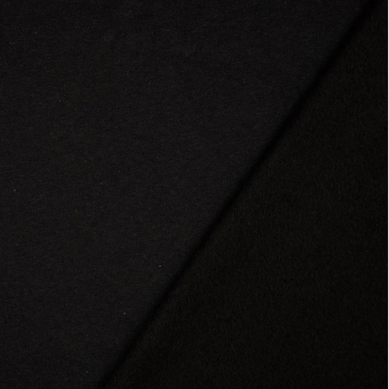 Tissu Sweat / Jogging - Noir (Vendu x10cm) Tissus Sélection Gaspard & Léonie | Gaspard et Léonie Tissus en ligne et Mercerie à Toulouse