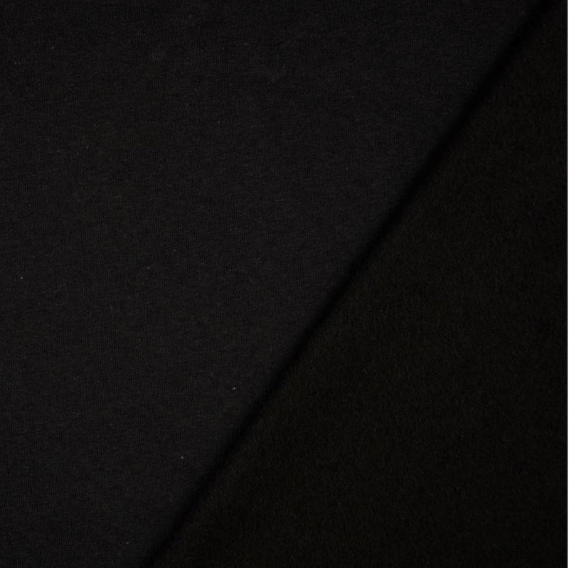 Tissu Sweat / Jogging - Noir (Vendu x10cm) Tissus Sélection Gaspard & Léonie | Gaspard et Léonie Tissus en ligne et Mercerie à Toulouse