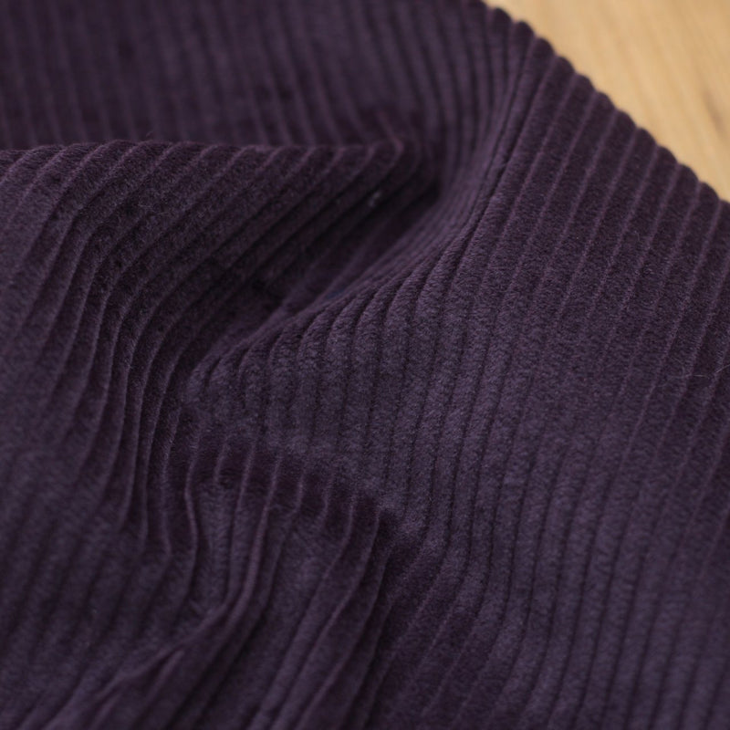 Tissu Velours Grosses côtes - Aubergine (vendu x10cm) Tissus Sélection Gaspard & Léonie | Gaspard et Léonie Tissus Mercerie Toulouse