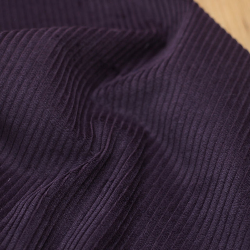 Tissu Velours Grosses côtes - Aubergine (vendu x10cm) Tissus Sélection Gaspard & Léonie | Gaspard et Léonie Tissus Mercerie Toulouse